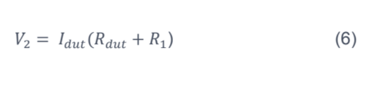 Derived Rdut in figure 7, from Ohm’s law